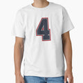 4 Navy Grey Red Sports Number Four T-Shirt - Trendy Graphic Unisex - T-Shirt, Sweatshirt, Hoodie