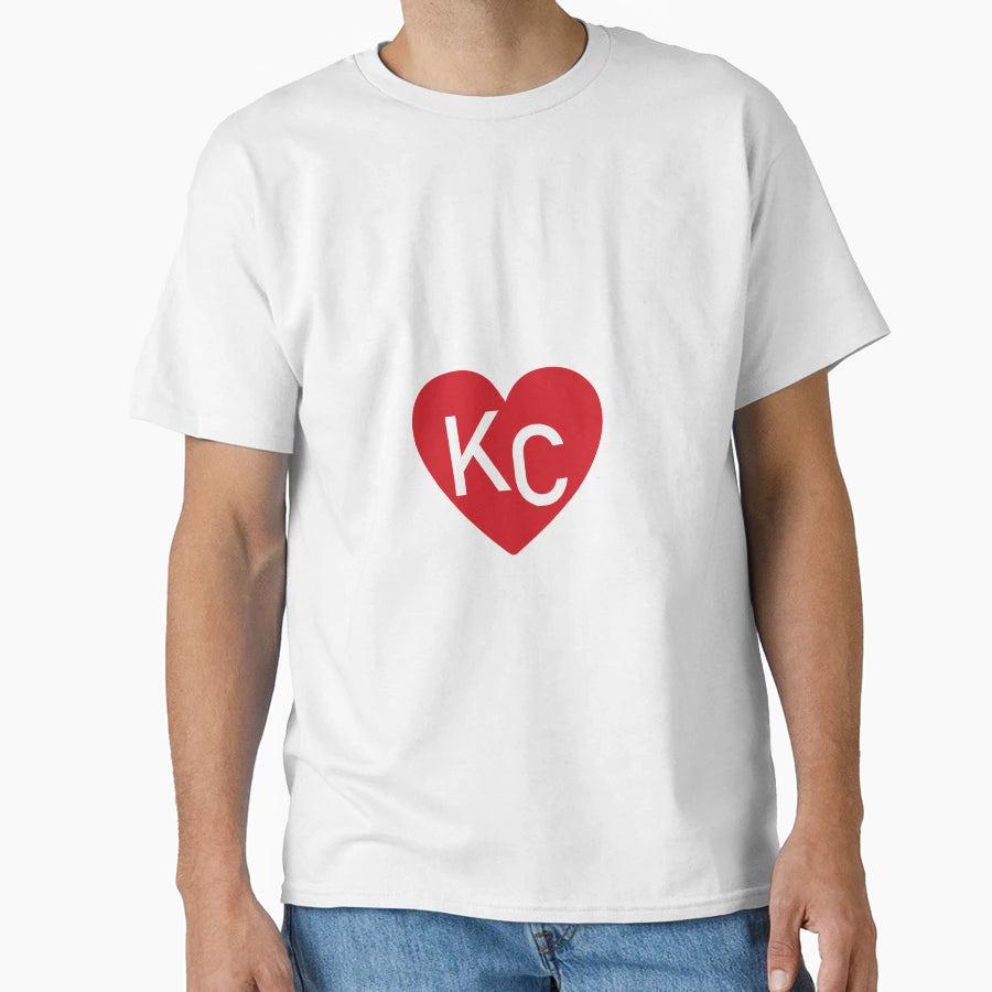 Kc Heart T-Shirt - Unique Graphic for Adults - T-Shirt, Sweatshirt, Hoodie
