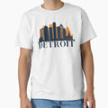 Detroit Skyline T-Shirt - Fun Novelty Design for Adults - T-Shirt, Sweatshirt, Hoodie
