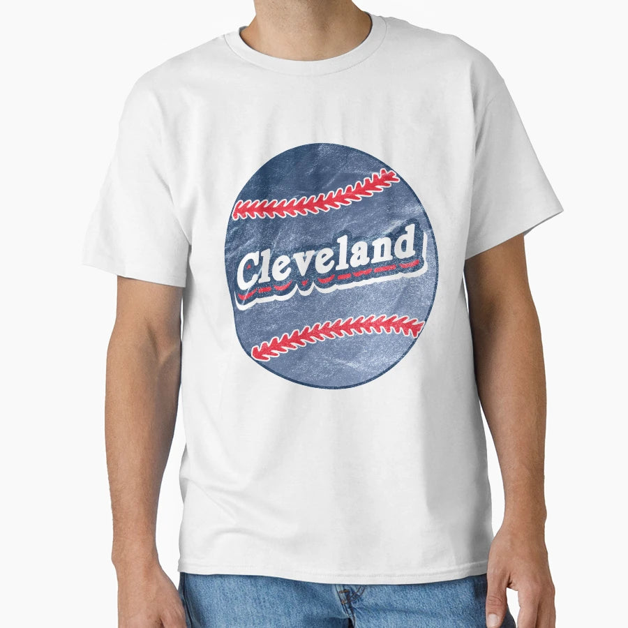 Cleveland Baseball T-Shirt - Minimalist Print Men Women - T-Shirt, Sweatshirt, Hoodie