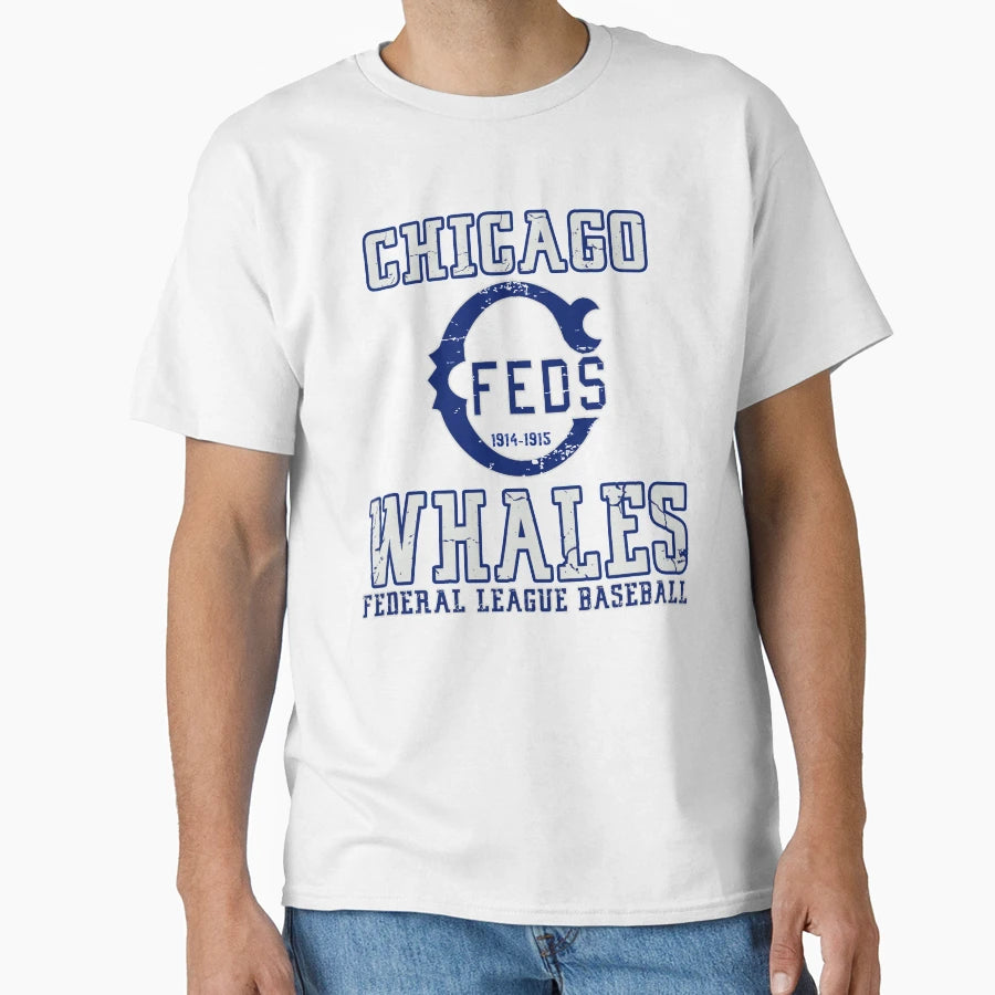 Chicago Whales Defunct Team T-Shirt - Minimalist Print Men Women - T-Shirt, Sweatshirt, Hoodie