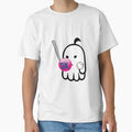 Happy Ghost Ok Ghost Funny T-Shirt - Custom Art Print Unisex - T-Shirt, Sweatshirt, Hoodie