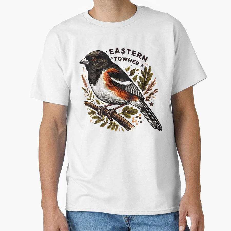 Eastern Towhee 4 T-Shirt - Aesthetic Graphic for Adults - T-Shirt, Sweatshirt, Hoodie