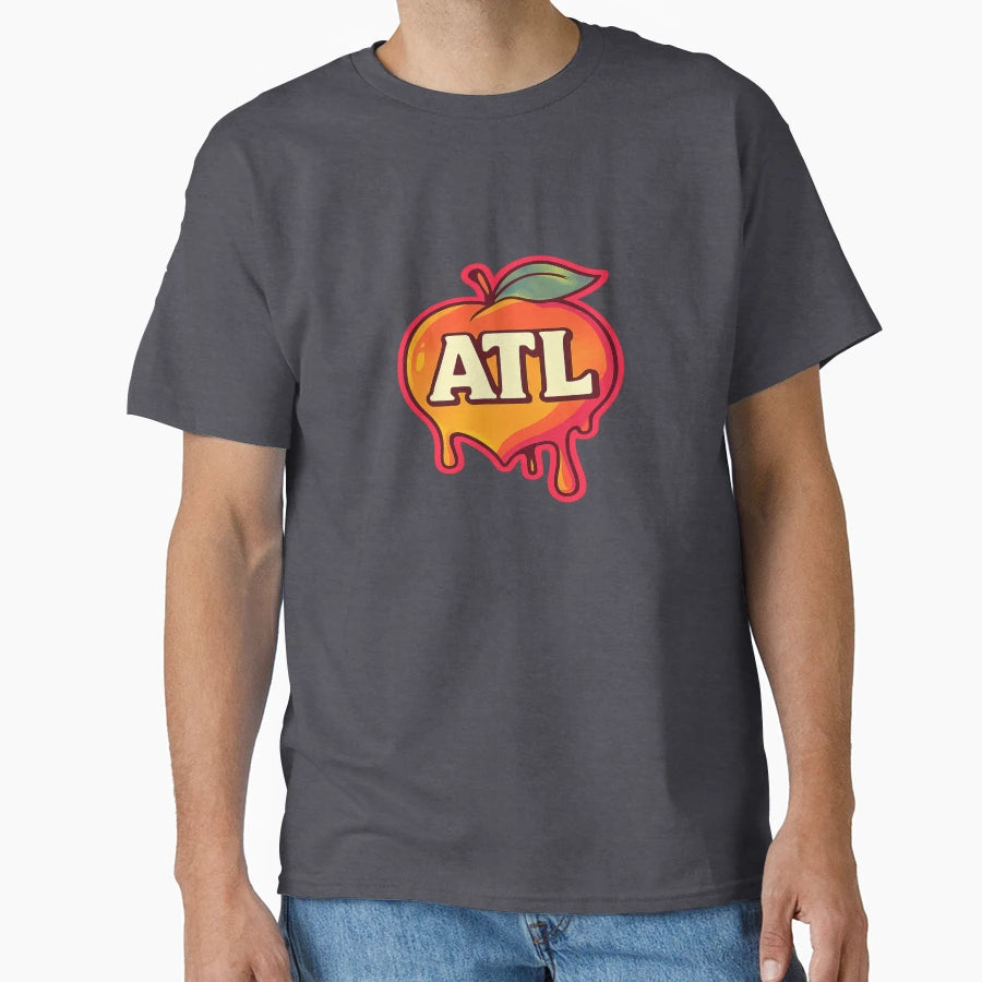 Atl Drip Peach Heat Mirage T-Shirt - Casual Everyday Wear Unisex - T-Shirt, Sweatshirt, Hoodie