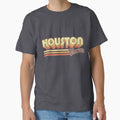 Houston Tx City Stripes T-Shirt - Novelty Apparel for Adults - T-Shirt, Sweatshirt, Hoodie