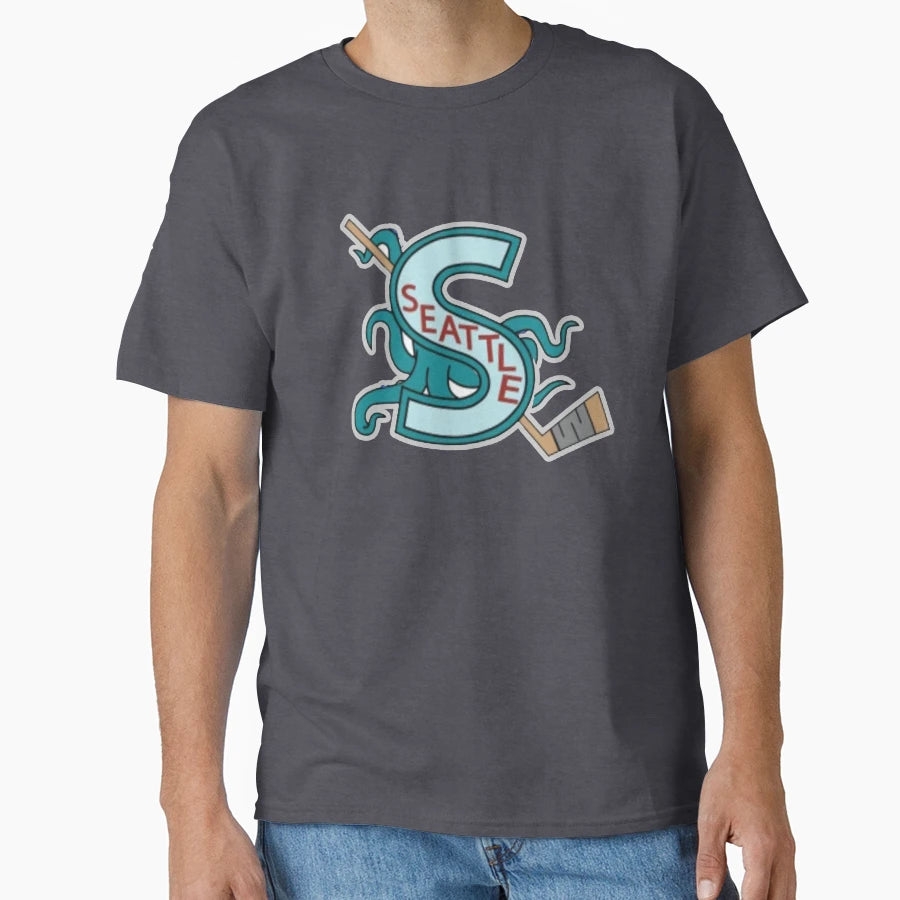 Seattle Hockey And T-Shirt - Novelty Apparel Men Women - T-Shirt, Sweatshirt, Hoodie