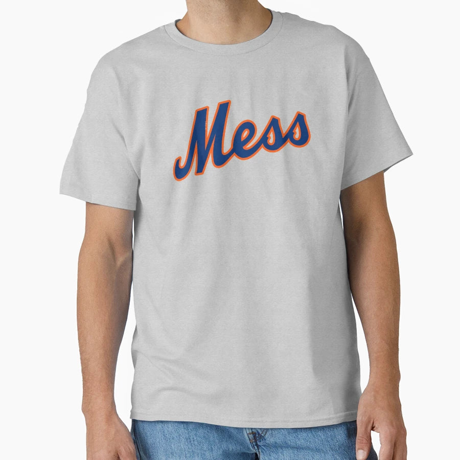 New York Mess Blue Orange T-Shirt - Casual Everyday Wear Men Women - T-Shirt, Sweatshirt, Hoodie
