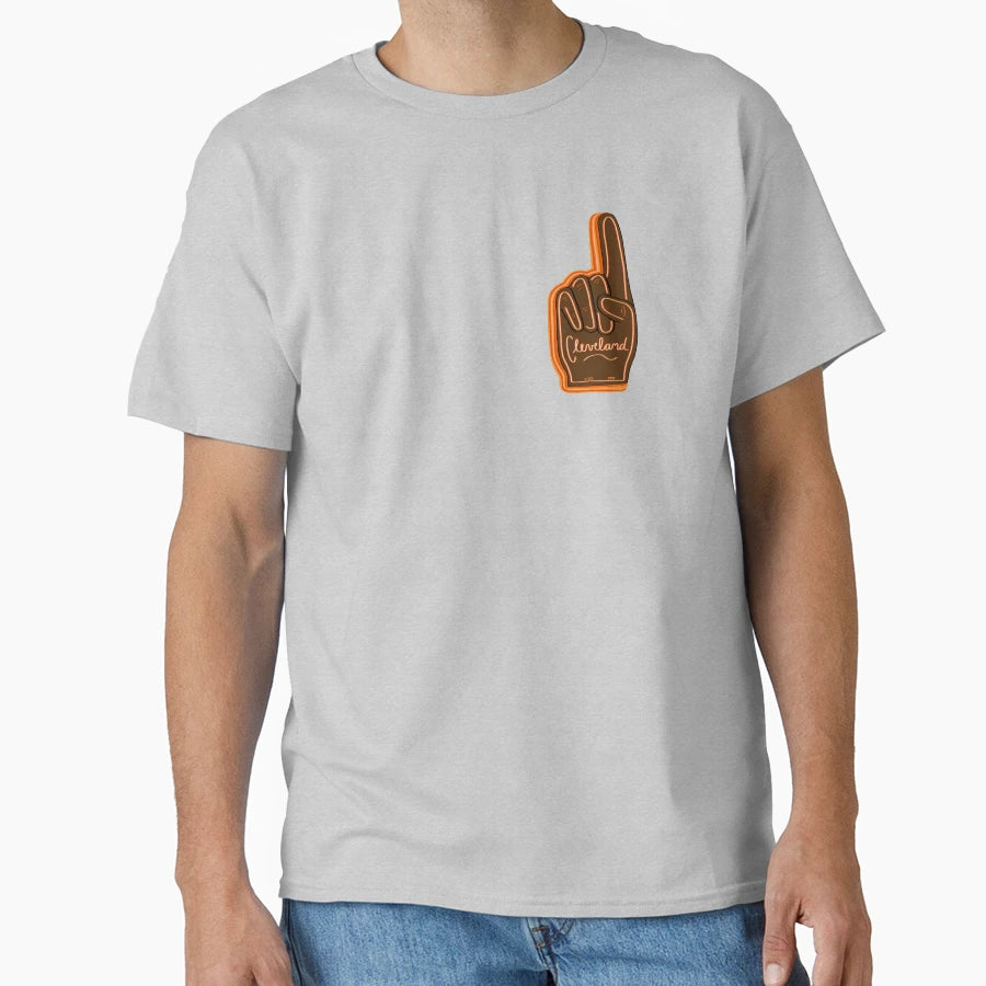 Cleveland Browns Foam Finger T-Shirt - Graphic Print for Adults - T-Shirt, Sweatshirt, Hoodie