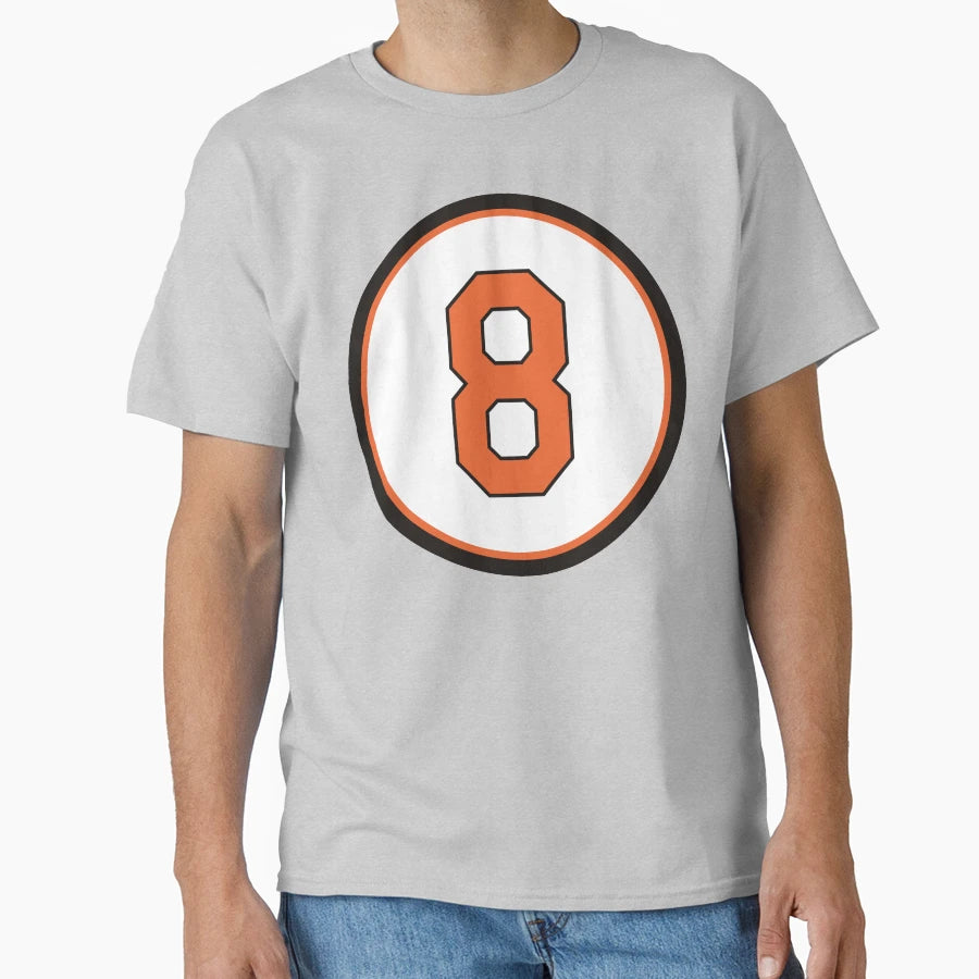 Cal Ripken Jr 8 Jersey Number T-Shirt - Unique Graphic Men Women - T-Shirt, Sweatshirt, Hoodie