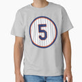 David Wright 5 Jersey Number T-Shirt - Custom Art Print for Adults - T-Shirt, Sweatshirt, Hoodie