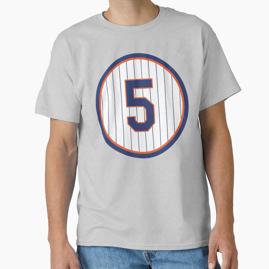 David Wright 5 Jersey Number T-Shirt - Custom Art Print for Adults - T-Shirt, Sweatshirt, Hoodie