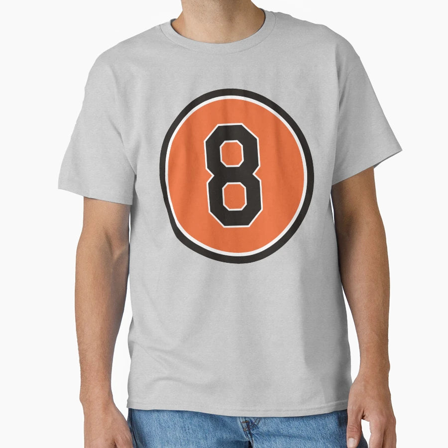 Cal Ripken Jr 8 Jersey Number T-Shirt - Streetwear Style Unisex - T-Shirt, Sweatshirt, Hoodie
