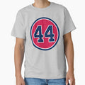 Hank Aaron 44 Jersey Number T-Shirt - Unique Graphic Men Women - T-Shirt, Sweatshirt, Hoodie