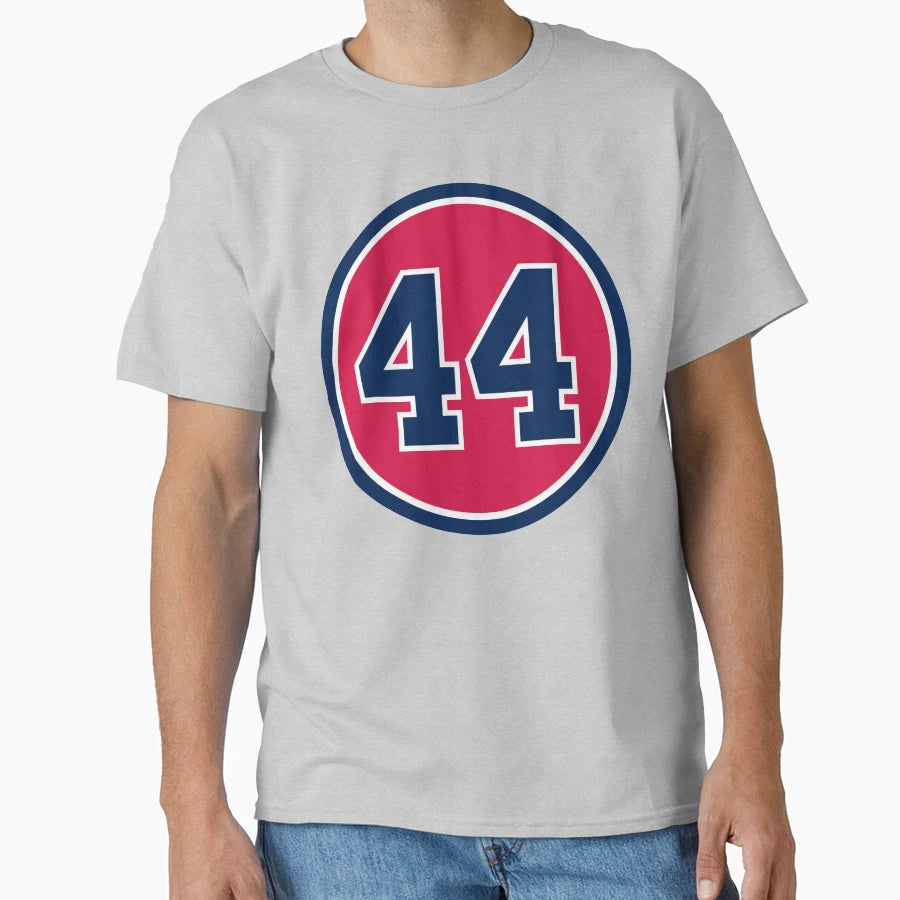 Hank Aaron 44 Jersey Number T-Shirt - Unique Graphic Men Women - T-Shirt, Sweatshirt, Hoodie
