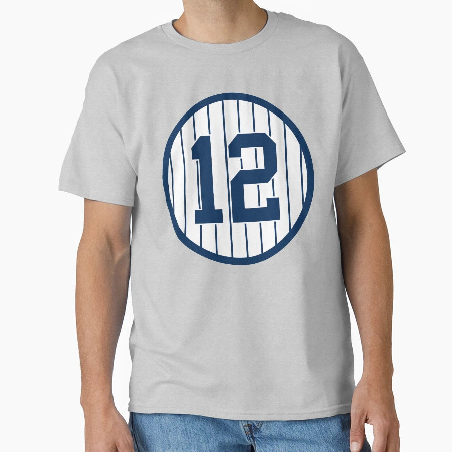 Wade Boggs 12 Jersey Number T-Shirt - Unique Graphic Unisex - T-Shirt, Sweatshirt, Hoodie