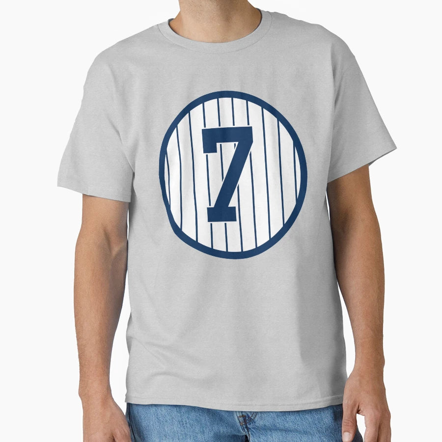 Mickey Mantle 7 Jersey Number T-Shirt - Streetwear Style Men Women - T-Shirt, Sweatshirt, Hoodie