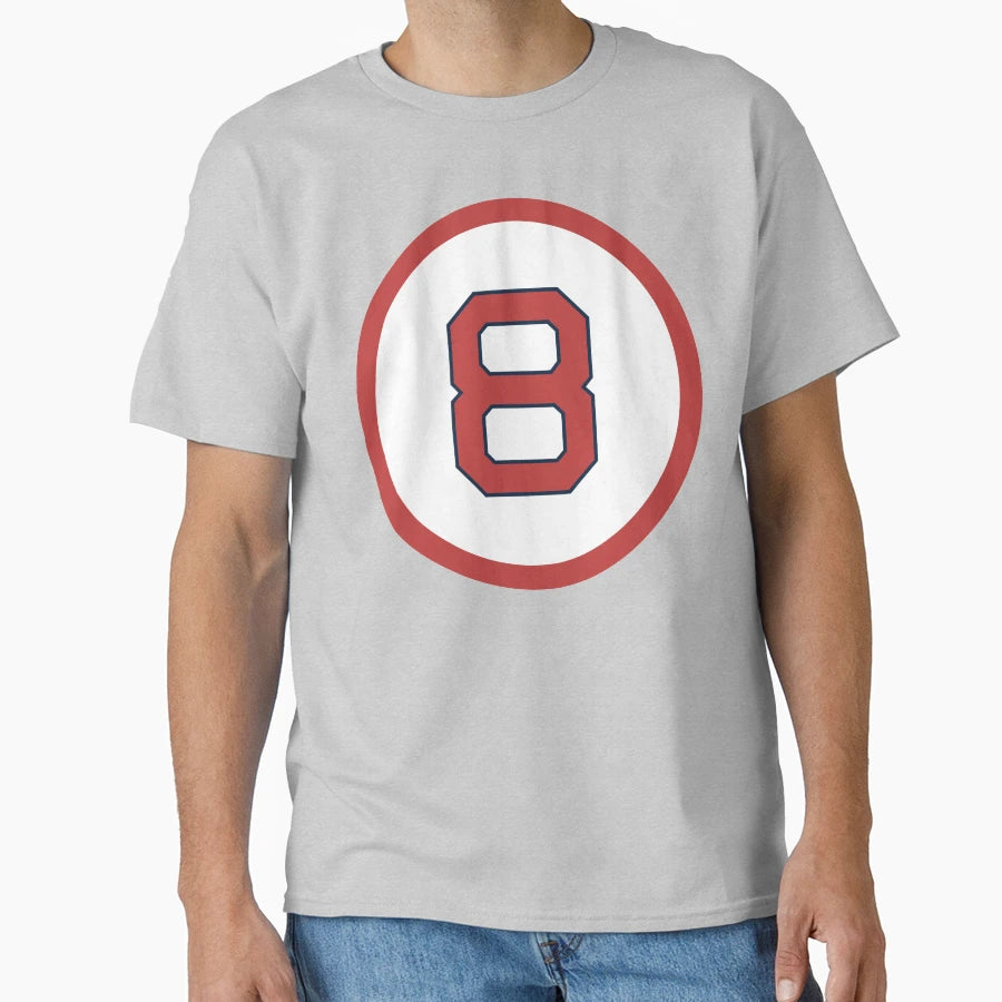Carl Yastrzemski 8 Jersey Number T-Shirt - Graphic Print for Adults - T-Shirt, Sweatshirt, Hoodie