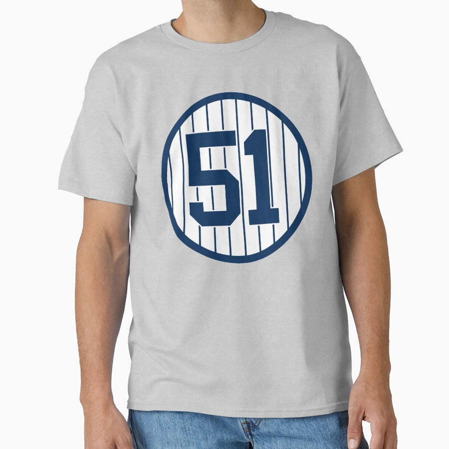 Bernie Williams 51 Jersey Number T-Shirt - Trendy Graphic Men Women - T-Shirt, Sweatshirt, Hoodie