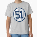 Bernie Williams 51 Jersey Number T-Shirt - Trendy Graphic Men Women - T-Shirt, Sweatshirt, Hoodie