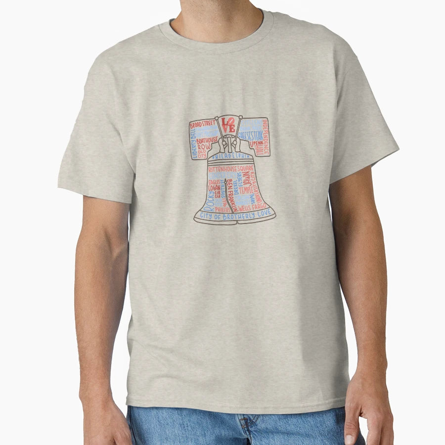 Philly Liberty Bell T-Shirt - Fun Novelty Design for Adults - T-Shirt, Sweatshirt, Hoodie