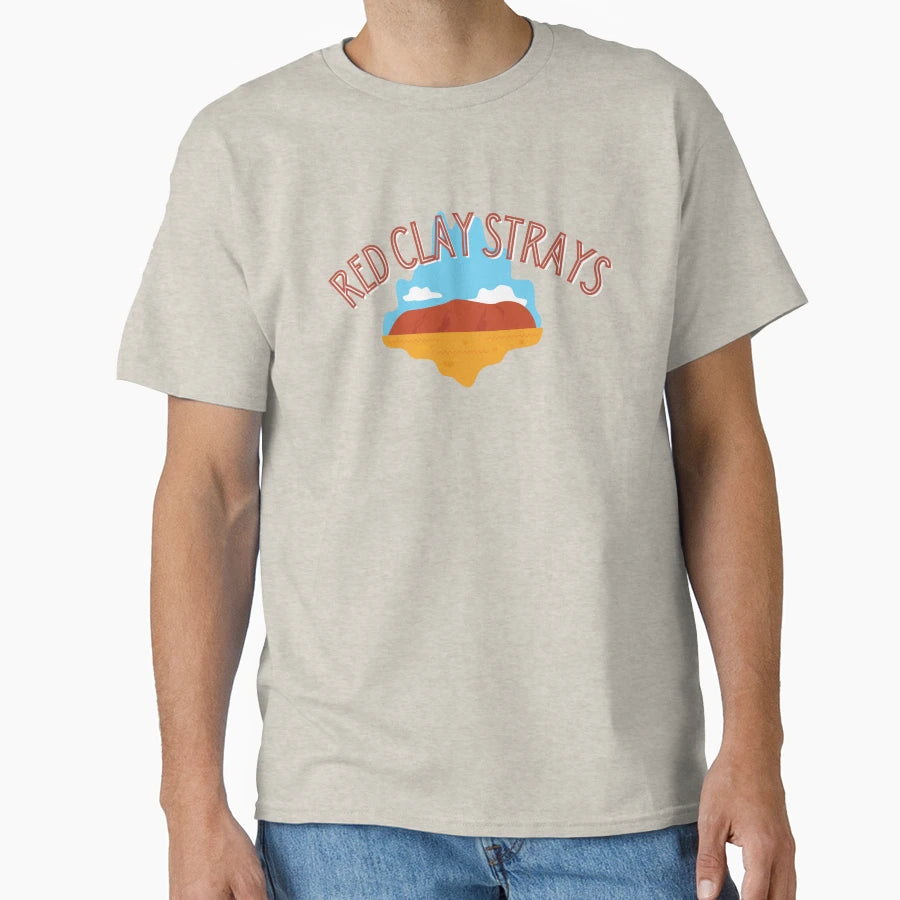 Red Clay Strays Art T-Shirt - Casual Everyday Wear Unisex - T-Shirt, Sweatshirt, Hoodie
