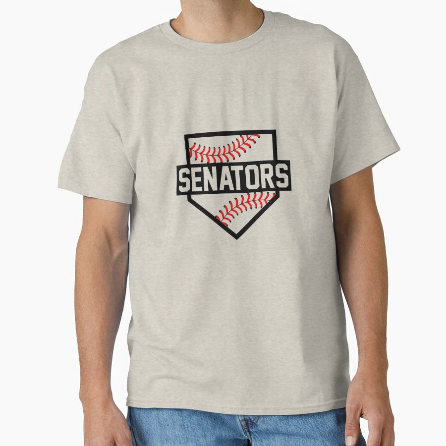 Senators Home Plate T-Shirt - Fun Novelty Design for Adults - T-Shirt, Sweatshirt, Hoodie
