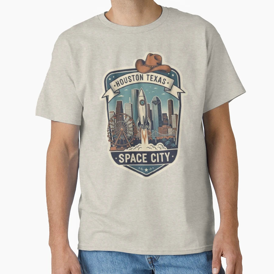 Houston Texas T-Shirt - Minimalist Print Men Women - T-Shirt, Sweatshirt, Hoodie