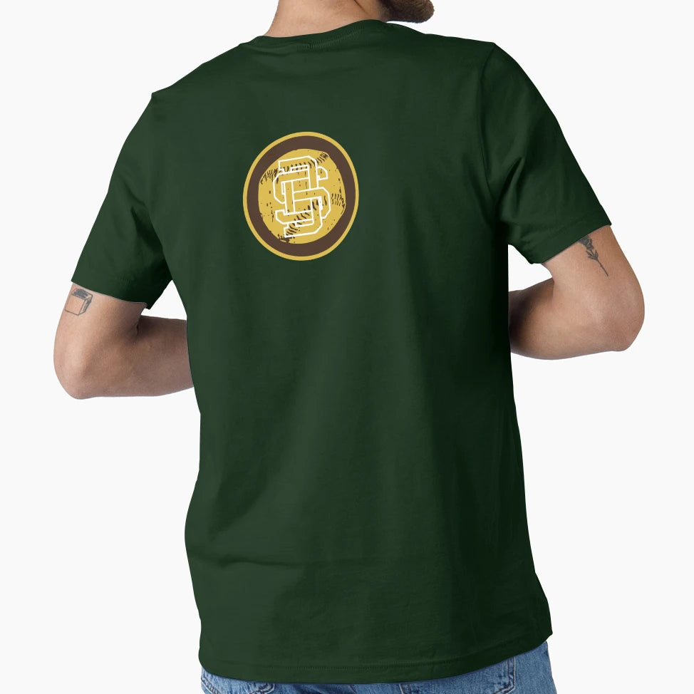 San Diego Sd Baseball Back T-Shirt - Aesthetic Graphic for Adults - T-Shirt, Sweatshirt, Hoodie