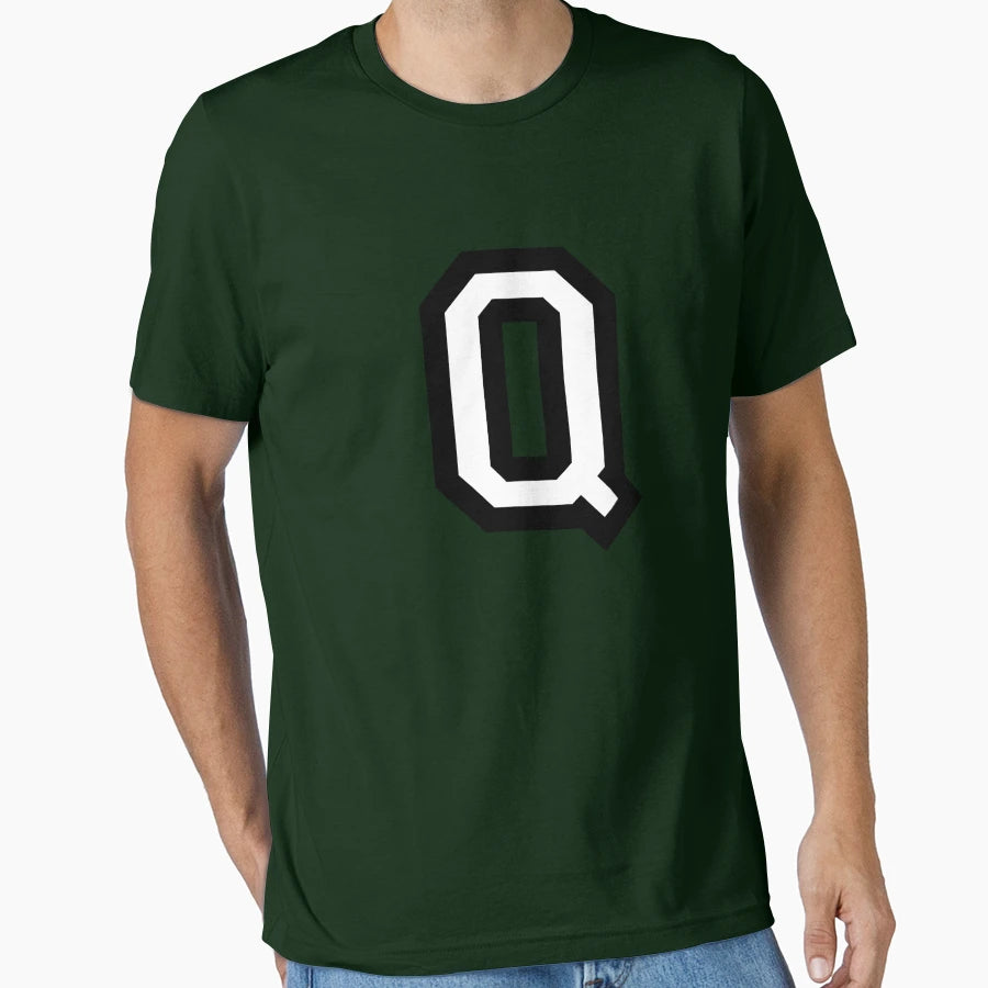 Letter Q Two Color T-Shirt - Streetwear Style for Adults - T-Shirt, Sweatshirt, Hoodie