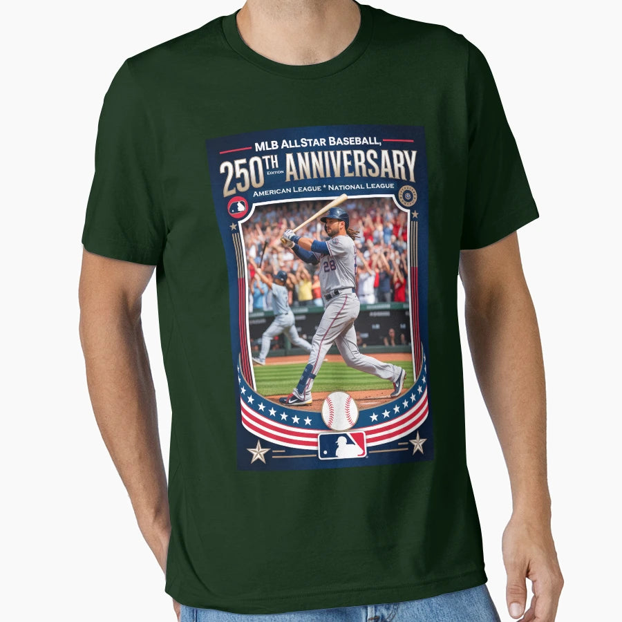 Baseball Celerating U S 250Th T-Shirt - Minimalist Print Men Women - T-Shirt, Sweatshirt, Hoodie