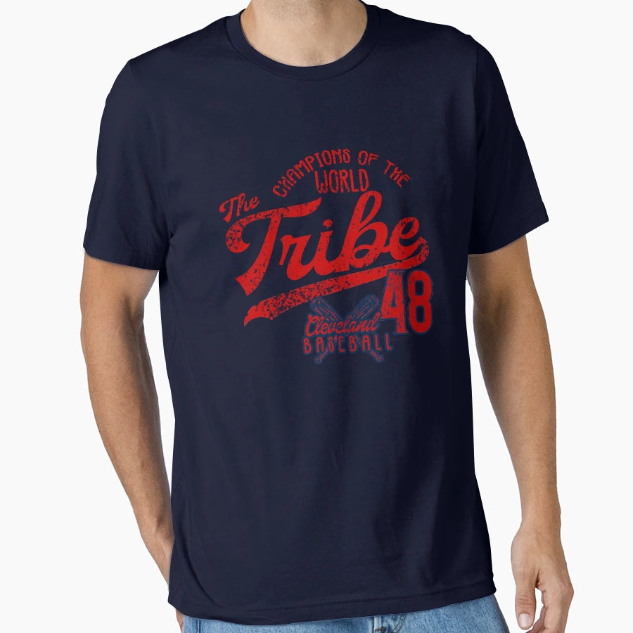 Cleveland Tribe 1948 Champions World T-Shirt - Graphic Print Men Women - T-Shirt, Sweatshirt, Hoodie