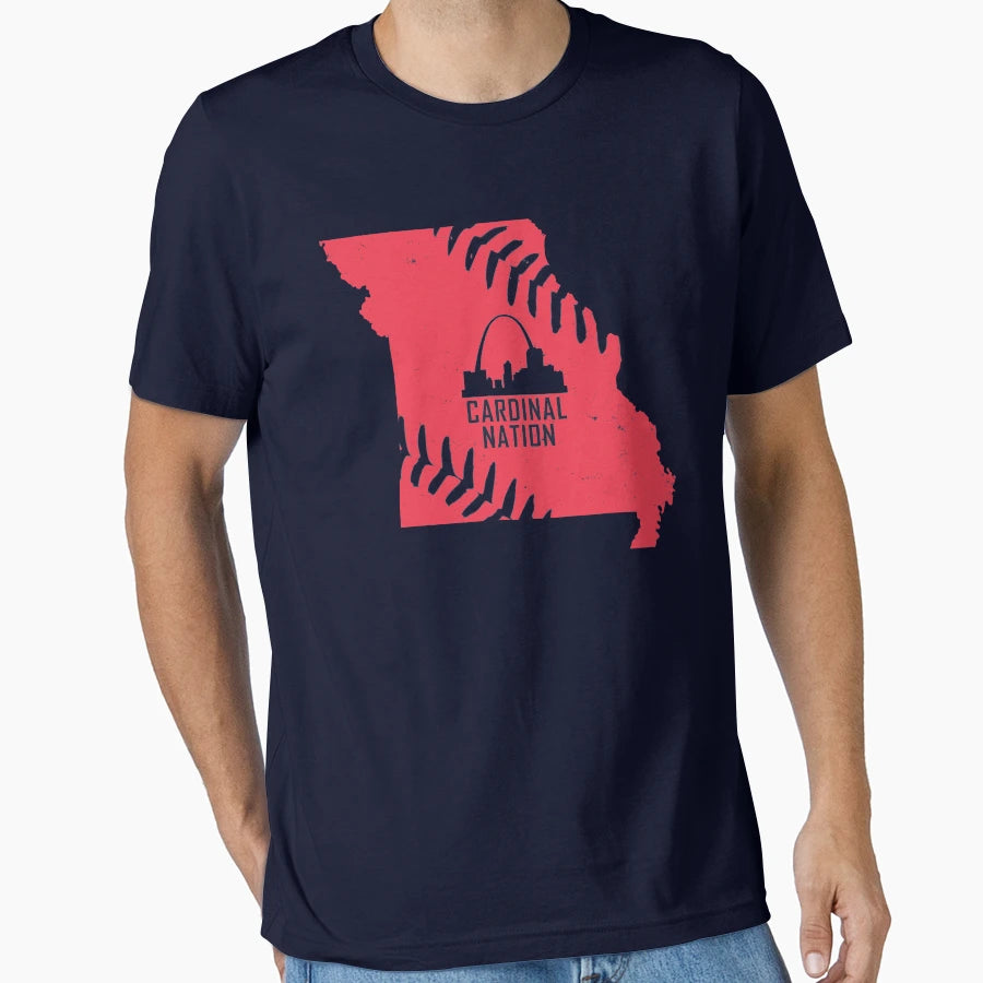 Cardinal Nation Stl T-Shirt - Casual Everyday Wear for Adults - T-Shirt, Sweatshirt, Hoodie