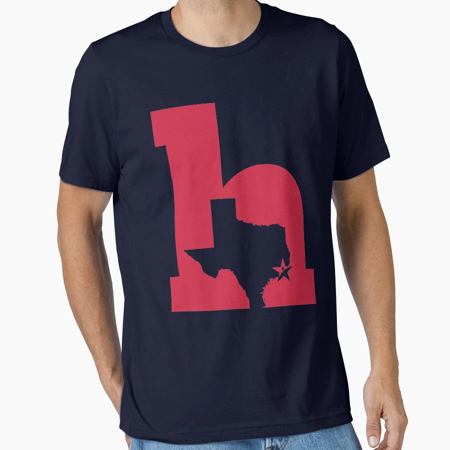 Lowercase H Red T-Shirt - Graphic Print Men Women - T-Shirt, Sweatshirt, Hoodie