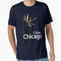 I Love Chicago T-Shirt - Graphic Print Unisex - T-Shirt, Sweatshirt, Hoodie