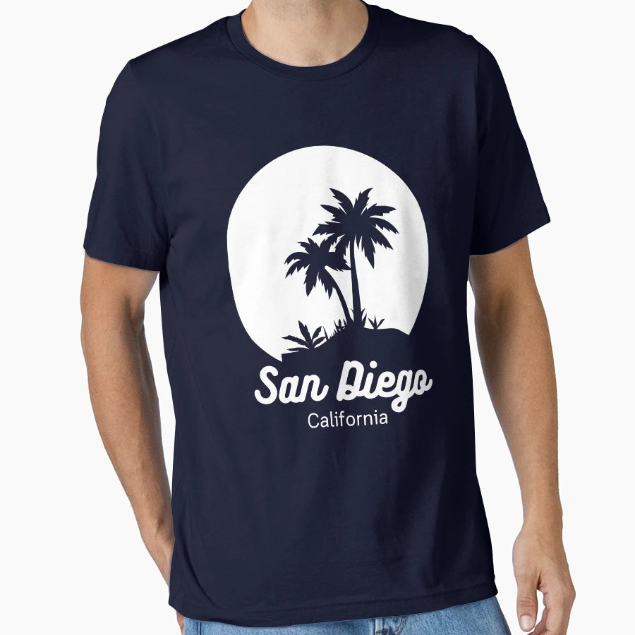 San Diego California Beach T-Shirt - Trendy Graphic for Adults - T-Shirt, Sweatshirt, Hoodie