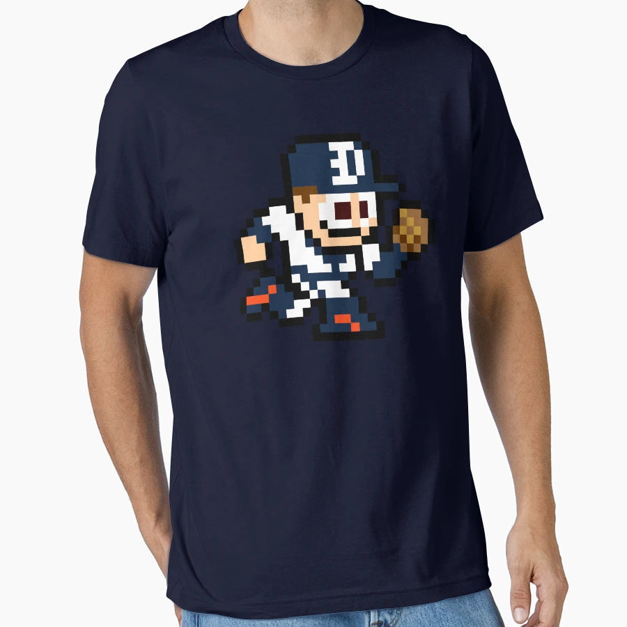 Detroit 8 Bit Player T-Shirt - Minimalist Print Men Women - T-Shirt, Sweatshirt, Hoodie