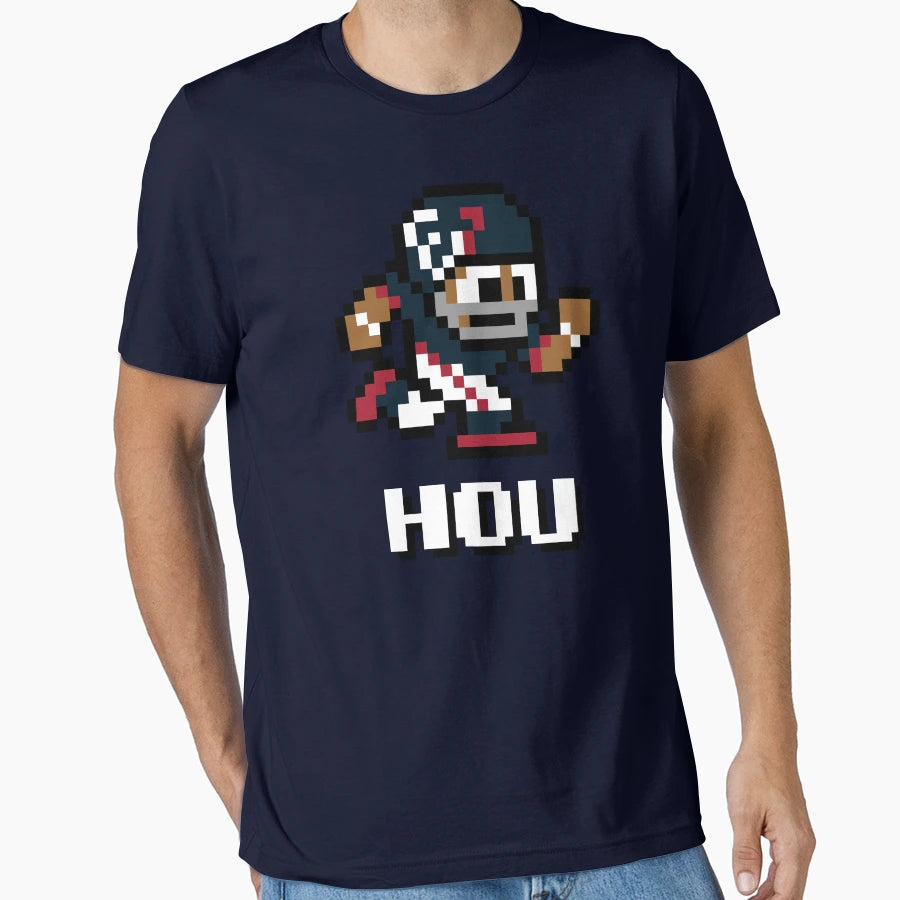 Houston Texans Tecmo Super Bowl Football T-Shirt - Graphic Print Unisex - T-Shirt, Sweatshirt, Hoodie