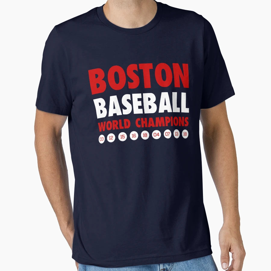Boston Baseball 18 T-Shirt - Novelty Apparel for Adults - T-Shirt, Sweatshirt, Hoodie