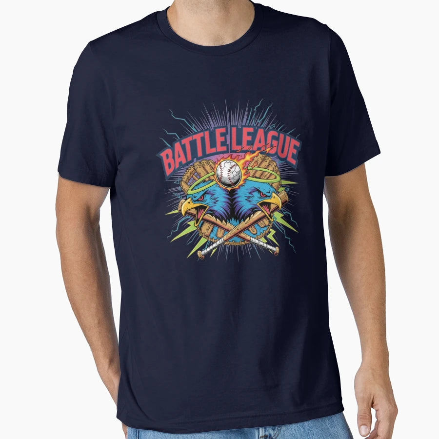 Battle League Baseball Mascot Art T-Shirt - Trendy Graphic Unisex - T-Shirt, Sweatshirt, Hoodie