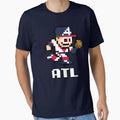 Atlanta 8 Bit Player Initials T-Shirt - Casual Everyday Wear Men Women - T-Shirt, Sweatshirt, Hoodie