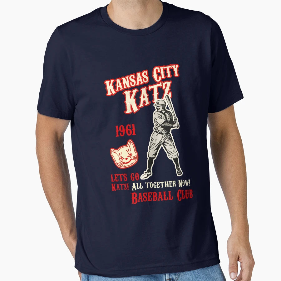 Kansas City Katz Baseball And T-Shirt - Graphic Print for Adults - T-Shirt, Sweatshirt, Hoodie