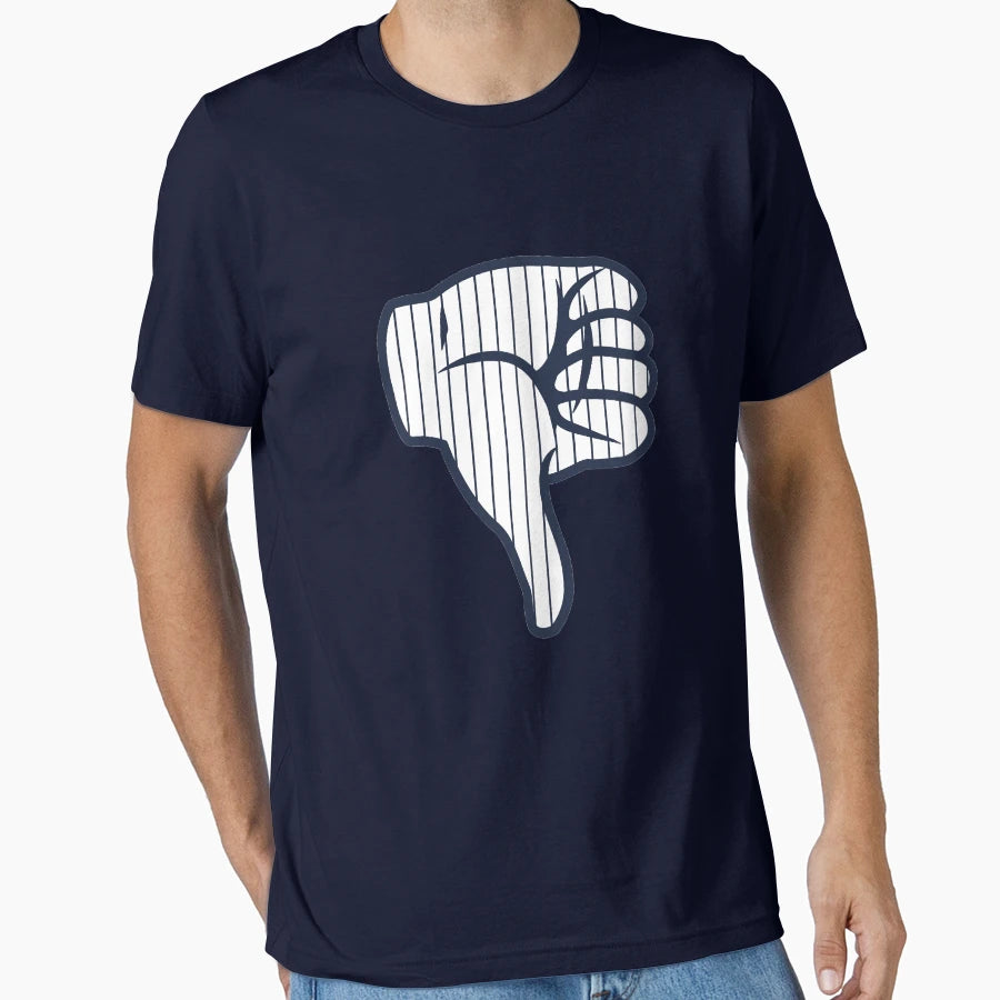 Thumbs Down New York Baseball T-Shirt - Aesthetic Graphic Unisex - T-Shirt, Sweatshirt, Hoodie