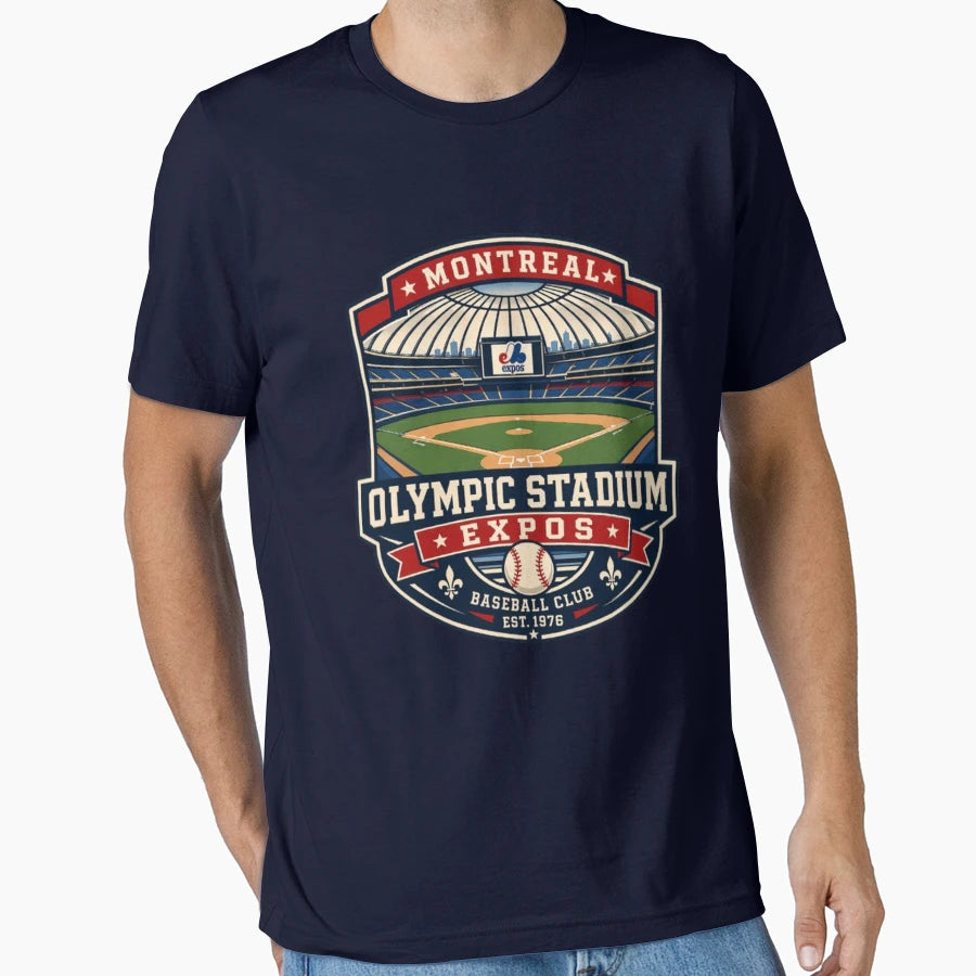 Montreal Olympic Stadium Expos T-Shirt - Aesthetic Graphic for Adults - T-Shirt, Sweatshirt, Hoodie