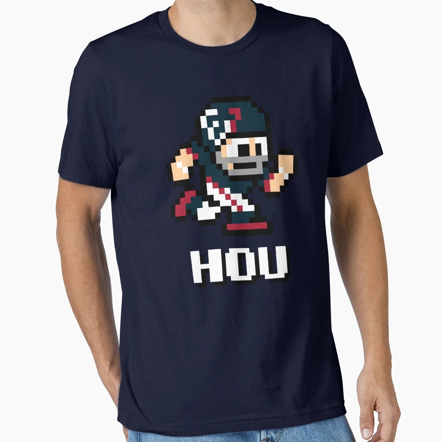 Houston Texans Tecmo Super Bowl Football T-Shirt - Graphic Print Men Women - T-Shirt, Sweatshirt, Hoodie