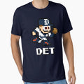 Detroit 8 Bit Player Initials T-Shirt - Graphic Print Men Women - T-Shirt, Sweatshirt, Hoodie