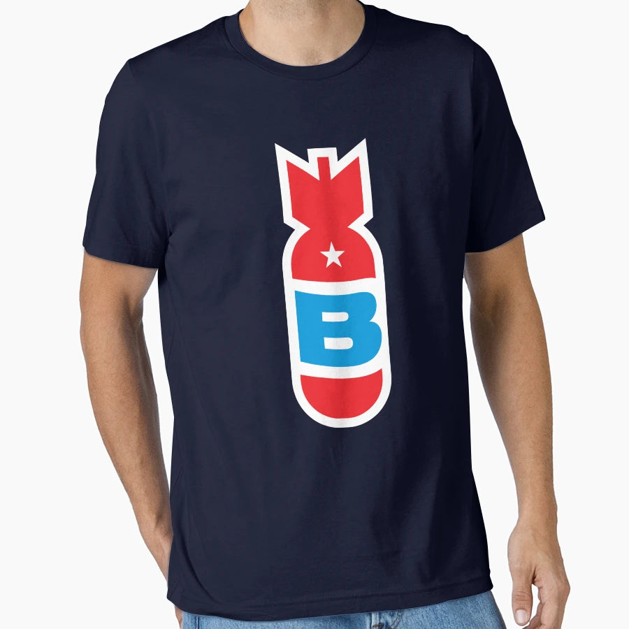 Bomb Superhero Letter B T-Shirt - Trendy Graphic Unisex - T-Shirt, Sweatshirt, Hoodie