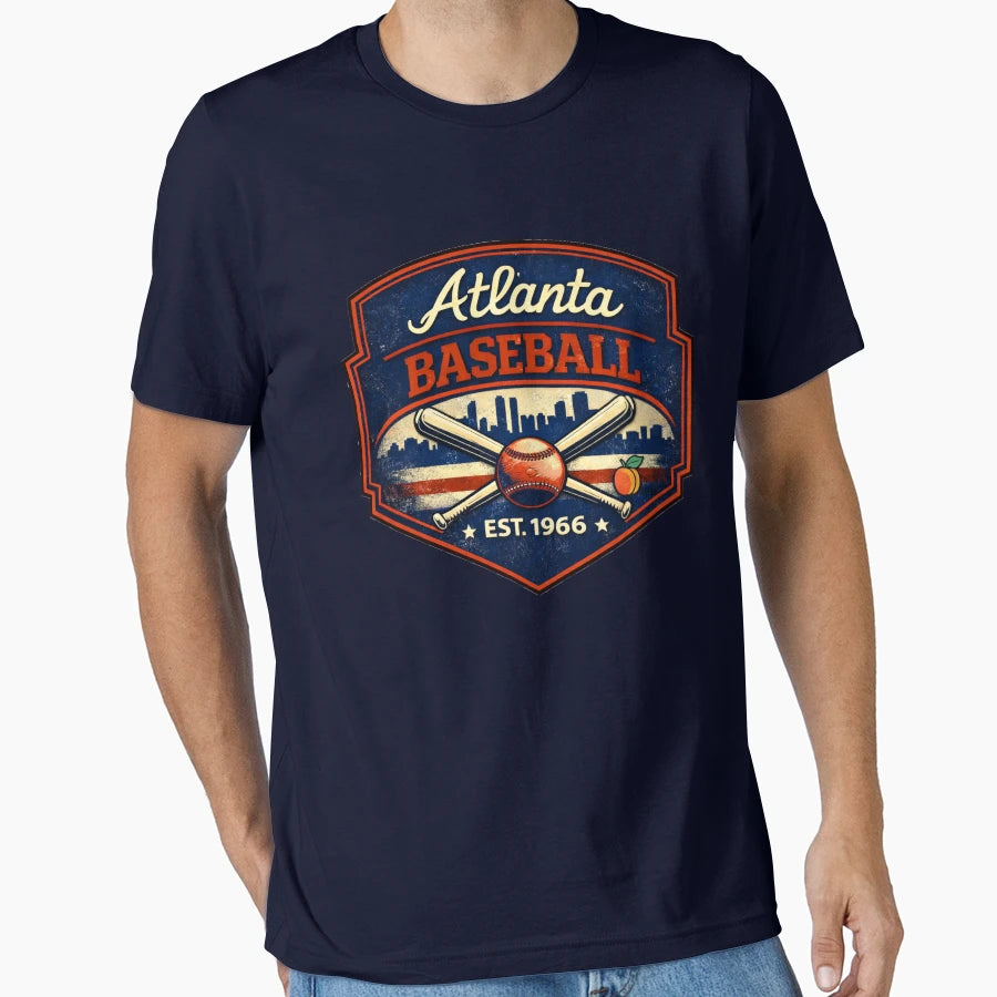 Atlanta Baseball Est 1966 Baseball T-Shirt - Aesthetic Graphic Unisex - T-Shirt, Sweatshirt, Hoodie
