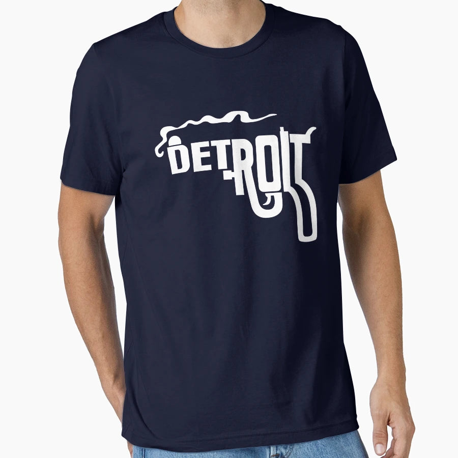 Detroit Smoking Gun T-Shirt - Trendy Graphic Men Women - T-Shirt, Sweatshirt, Hoodie