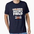 Justins Field Chicago Bears Soldier T-Shirt - Novelty Apparel for Adults - T-Shirt, Sweatshirt, Hoodie
