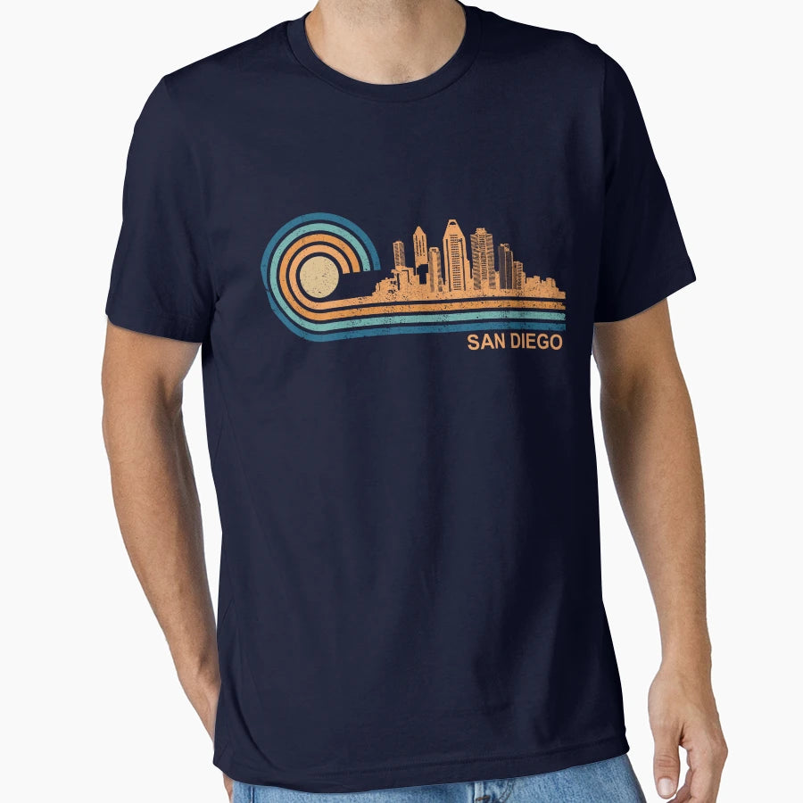 San Diego Skyline San Diego Fan T-Shirt - Casual Everyday Wear Men Women - T-Shirt, Sweatshirt, Hoodie
